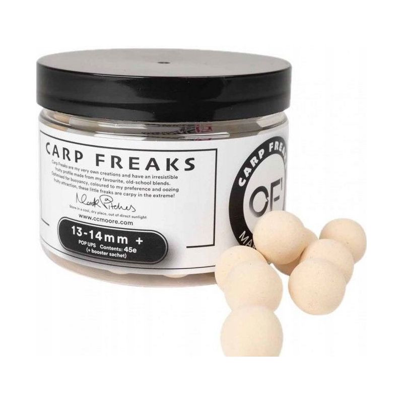 KULKI CC MOORE CARP FREAKS POP UPS WHITE 13-14mm KULKI CC MOORE CARP FREAKS POP UPS WHITE 13-14mm