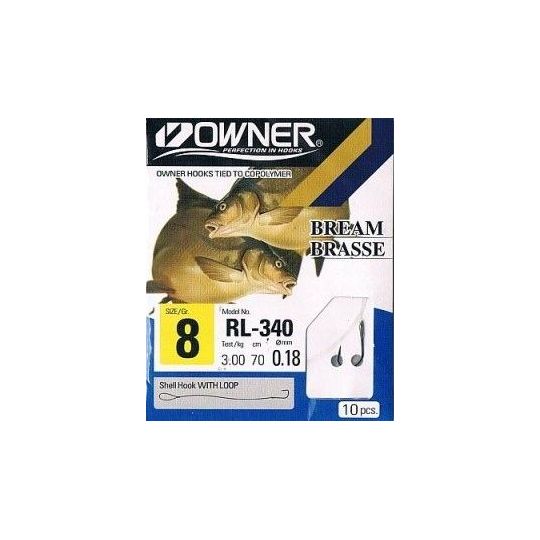 HACZYKI Z PRZYPONEM OWNER RL340 CHINTA 4 0.22mm HACZYKI Z PRZYPONEM OWNER RL340 CHINTA 4 0.22mm