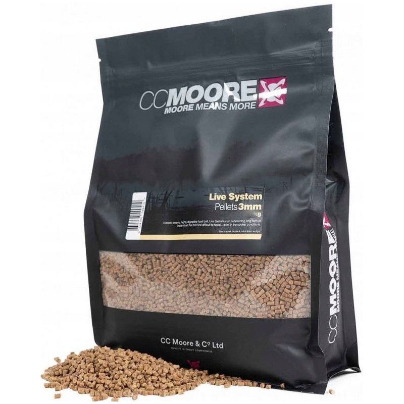 PELLET CC MOORE LIVE SYSTEM PELLETS 3mm 5kg PELLET CC MOORE LIVE SYSTEM PELLETS 3mm 5kg
