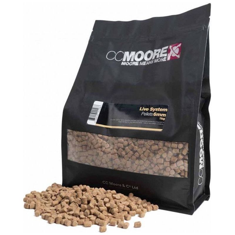PELLET CC MOORE LIVE SYSTEM PELLETS 6mm 1kg PELLET CC MOORE LIVE SYSTEM PELLETS 6mm 1kg