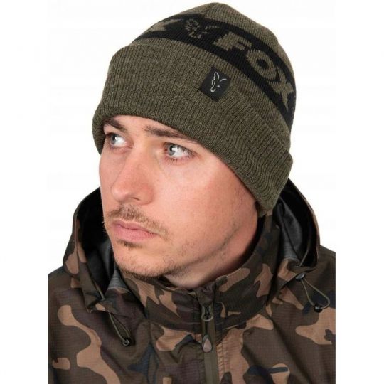 CZAPKA FOX ZIMOWA BLACK GREEN BEANIE