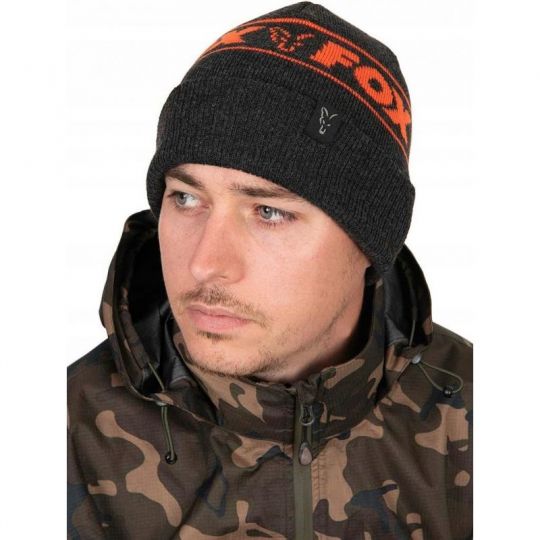 CZAPKA FOX ZIMOWA BLACK ORANGE BEANIE CZAPKA FOX ZIMOWA BLACK ORANGE BEANIE