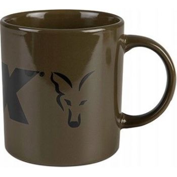 KUBEK FOX GREEN AND BLACK LOGO CERAMIC 350ml