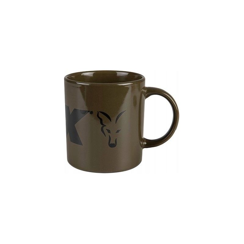 KUBEK FOX GREEN AND BLACK LOGO CERAMIC 350ml KUBEK FOX GREEN AND BLACK LOGO CERAMIC 350ml