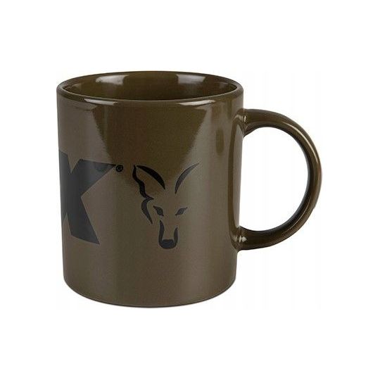 KUBEK FOX GREEN AND BLACK LOGO CERAMIC 350ml KUBEK FOX GREEN AND BLACK LOGO CERAMIC 350ml