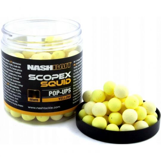 KULKI NASH SCOPEX SQUID POP UP YELLOW 15mm 75g KULKI NASH SCOPEX SQUID POP UP YELLOW 15mm 75g