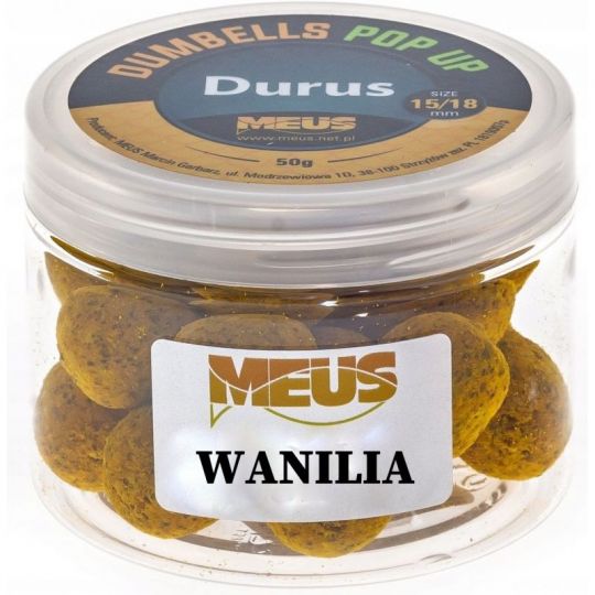 DUMBELLS MEUS POP UP DURUS 15/18mm 90g WANILIA DUMBELLS MEUS POP UP DURUS 15/18mm 90g WANILIA