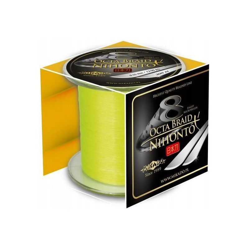 PLECIONKA MIKADO NIHONTO OCTA FLUO 300m 0,26mm PLECIONKA MIKADO NIHONTO OCTA FLUO 300m 0,26mm