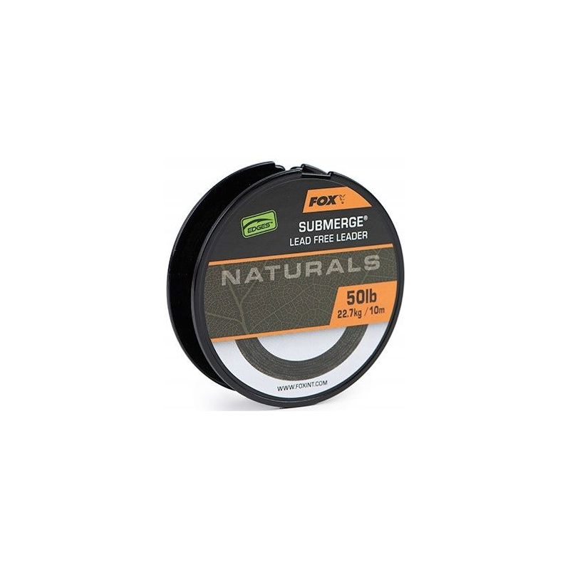 MATERIAŁ PRZYPONOWY FOX NATURALS SUBMERGE 10m 50lb MATERIAŁ PRZYPONOWY FOX NATURALS SUBMERGE 10m 50lb