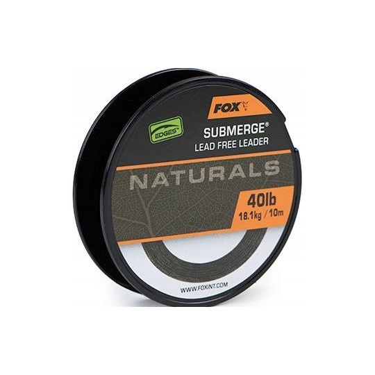MATERIAŁ PRZYPONOWY FOX NATURALS SUBMERGE 10m 40lb MATERIAŁ PRZYPONOWY FOX NATURALS SUBMERGE 10m 40lb