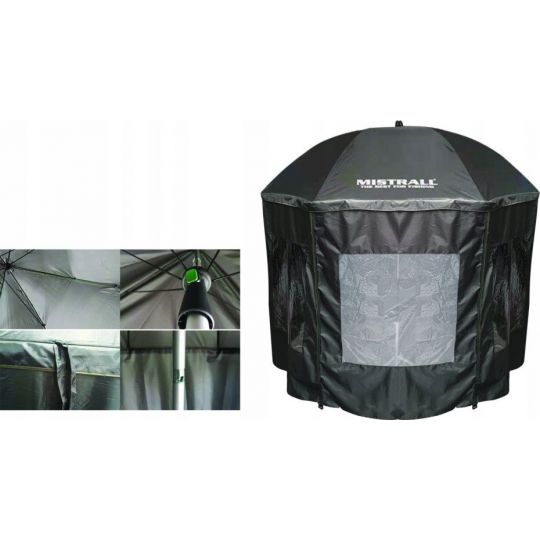 PARASOL WĘDKARSKI MISTRALL 2,50m 3 OKNA MOSKITIERA PARASOL WĘDKARSKI MISTRALL 2,50m 3 OKNA MOSKITIERA