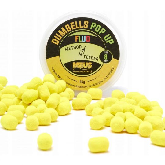 DUMBELLS MEUS FLUO POP UP 8mm 45g LEMON SHOCK DUMBELLS MEUS FLUO POP UP 8mm 45g LEMON SHOCK