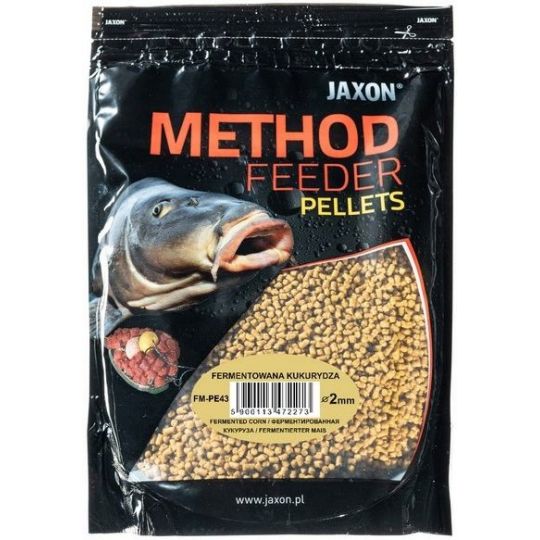 PELLET JAXON METHOD FEEDER 2mm 500g KUKURYDZA FERM PELLET JAXON METHOD FEEDER 2mm 500g KUKURYDZA FERM