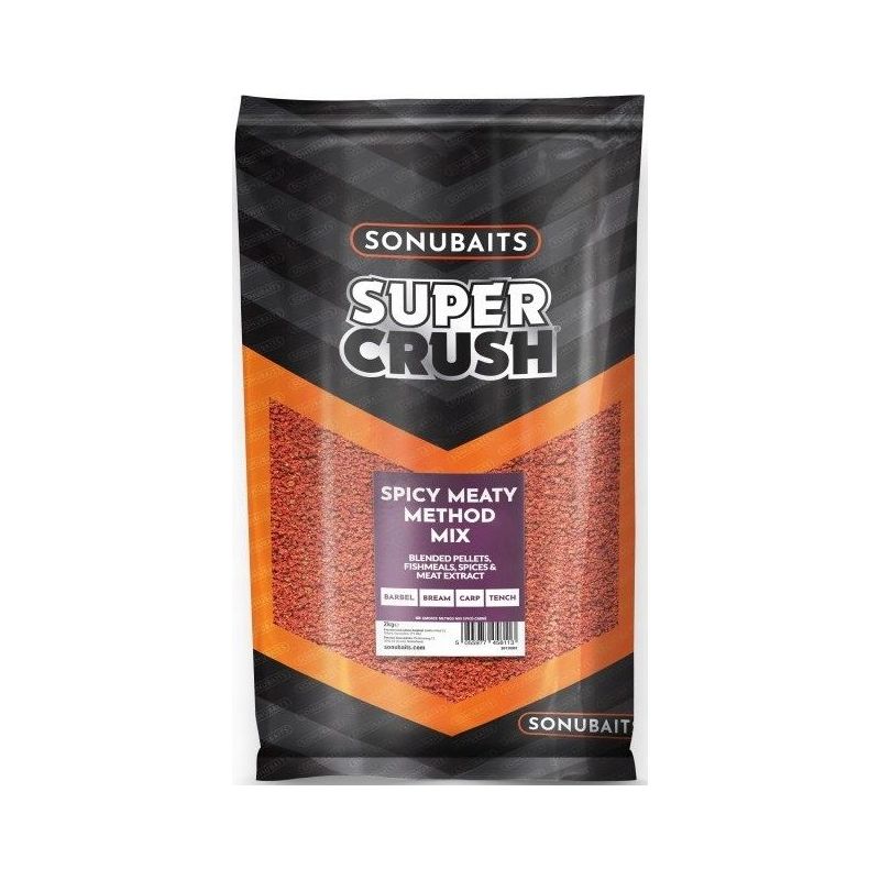 ZANĘTA SONUBAITS SPICY MEATY METHOD MIX 2kg ZANĘTA SONUBAITS SPICY MEATY METHOD MIX 2kg