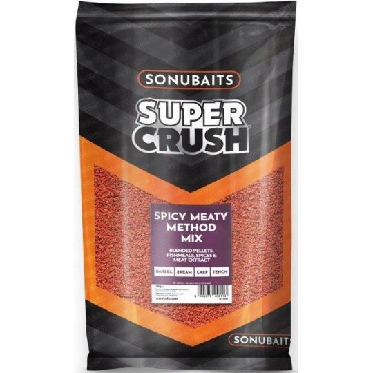 ZANĘTA SONUBAITS SPICY MEATY METHOD MIX 2kg ZANĘTA SONUBAITS SPICY MEATY METHOD MIX 2kg