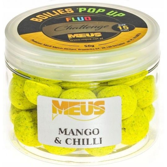 KULKI MEUS CHALLENGE POP UP FLUO 15mm MANGO CHILI KULKI MEUS CHALLENGE POP UP FLUO 15mm MANGO CHILI