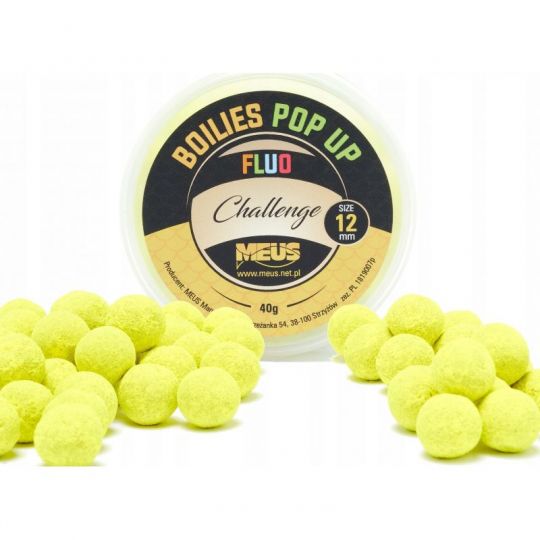 KULKI MEUS CHALLENGE POP UP FLUO 12mm LEMON SHOCK KULKI MEUS CHALLENGE POP UP FLUO 12mm LEMON SHOCK