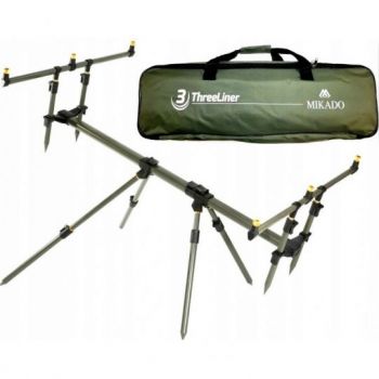 STANOWISKO MIKADO THREELINER NA 3 WĘDKI ROD POD ST