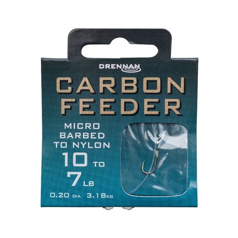 PRZYPONY DRENNAN GOTOWE CARBON FEEDER 0.14mm 18 PRZYPONY DRENNAN GOTOWE CARBON FEEDER 0.14mm 18