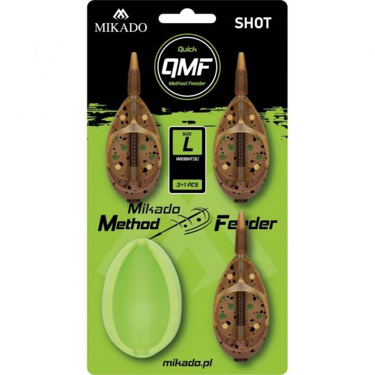 KOMPLET MIKADO METHOD FEEDER SHOT QMF L 3x50g KOMPLET MIKADO METHOD FEEDER SHOT QMF L 3x50g