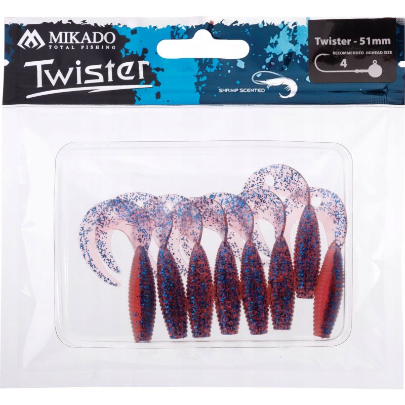 GUMA MIKADO PRZYNĘTA TWISTER 51mm 1.5g VI 1szt GUMA MIKADO PRZYNĘTA TWISTER 51mm 1.5g VI 1szt