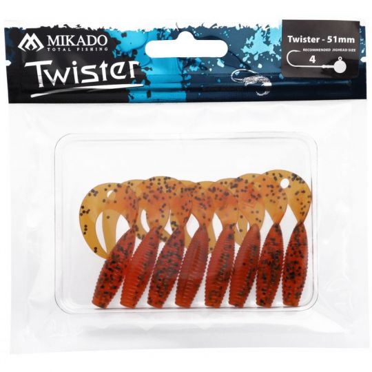 GUMA MIKADO PRZYNĘTA TWISTER 51mm 1.5g PT 1szt GUMA MIKADO PRZYNĘTA TWISTER 51mm 1.5g PT 1szt