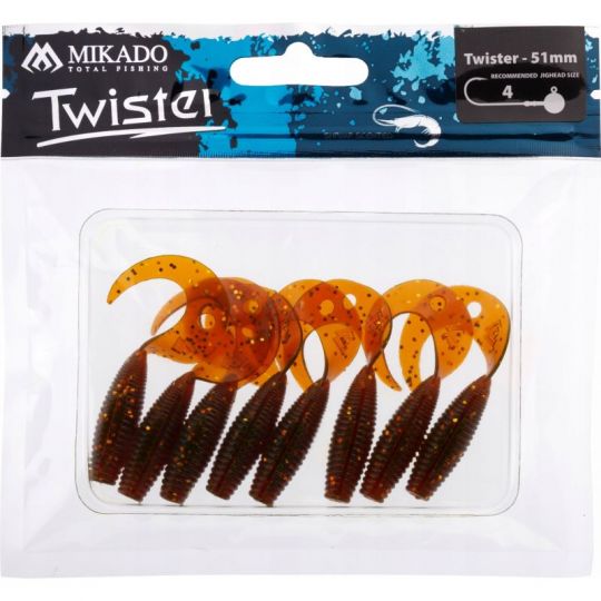 GUMA MIKADO PRZYNĘTA TWISTER 51mm 1.5g MG 1szt GUMA MIKADO PRZYNĘTA TWISTER 51mm 1.5g MG 1szt