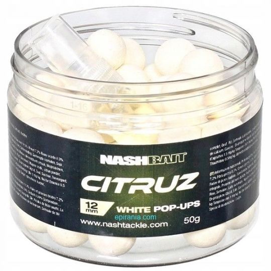 KULKI NASH CITRUZ WHITE POP UP + DIP 20mm 75g KULKI NASH CITRUZ WHITE POP UP + DIP 20mm 75g