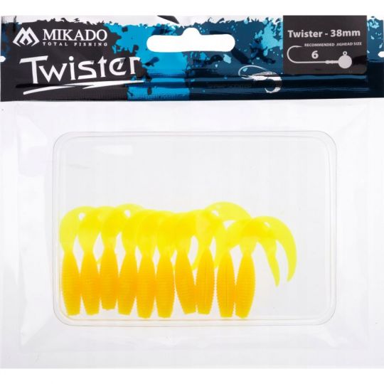 GUMA MIKADO PRZYNĘTA TWISTER 38mm 0.6g YE 1szt GUMA MIKADO PRZYNĘTA TWISTER 38mm 0.6g YE 1szt