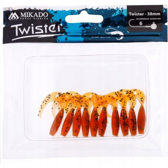GUMA MIKADO PRZYNĘTA TWISTER 38mm 0.6g PT 1szt GUMA MIKADO PRZYNĘTA TWISTER 38mm 0.6g PT 1szt
