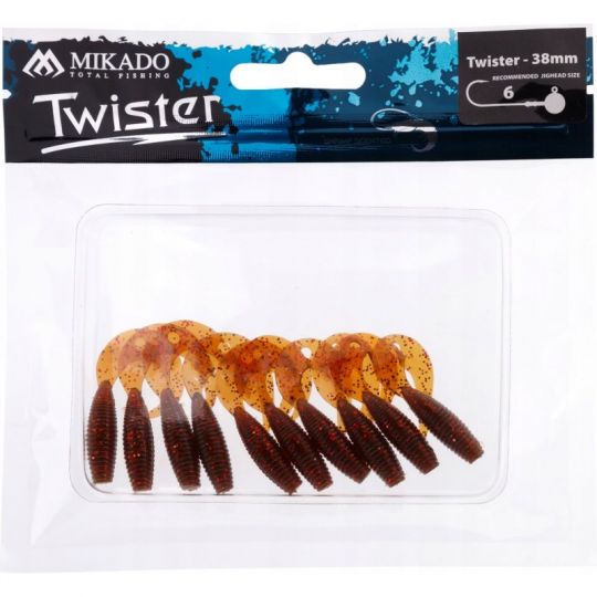GUMA MIKADO PRZYNĘTA TWISTER 38mm 0.6g MR 10szt GUMA MIKADO PRZYNĘTA TWISTER 38mm 0.6g MR 10szt