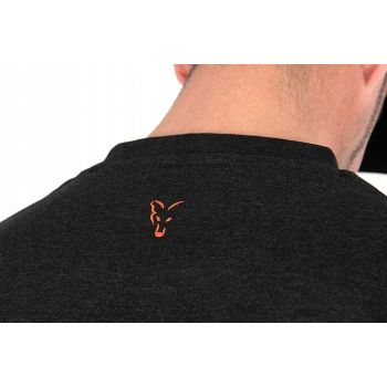 KOSZULKA T-SHIRT FOX COLLECTION T BLACK ORANGE L