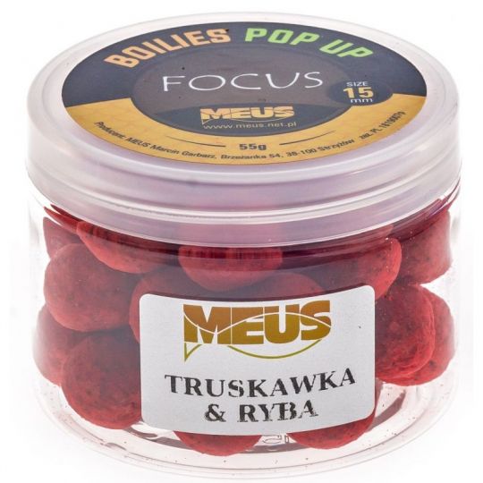 KULKI MEUS POP UP FOCUS 55g 15mm TRUSKAWKA RYBA KULKI MEUS POP UP FOCUS 55g 15mm TRUSKAWKA RYBA