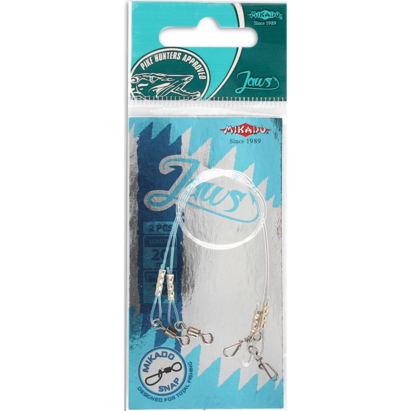 PRZYPON MIKADO FLUOROCARBONOWY JAWS STRONG 45cm 15 PRZYPON MIKADO FLUOROCARBONOWY JAWS STRONG 45cm 15