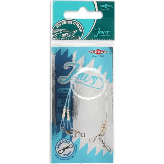 PRZYPON MIKADO FLUOROCARBONOWY JAWS MEDIUM 35cm 12 PRZYPON MIKADO FLUOROCARBONOWY JAWS MEDIUM 35cm 12