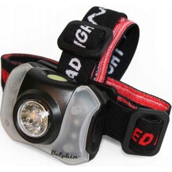 LATARKA CZOŁOWA DELPHIN LAMPKA POLAR 5+4 LED