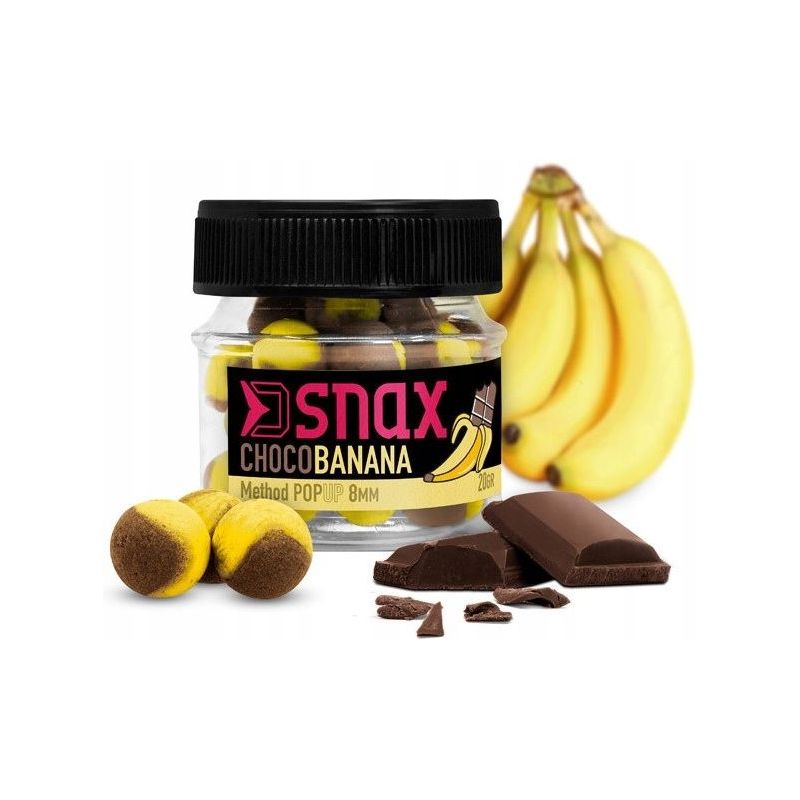 KULKI DELPHIN PRZYNĘTA SNAX POP 8mm BANAN CZEKOLAD