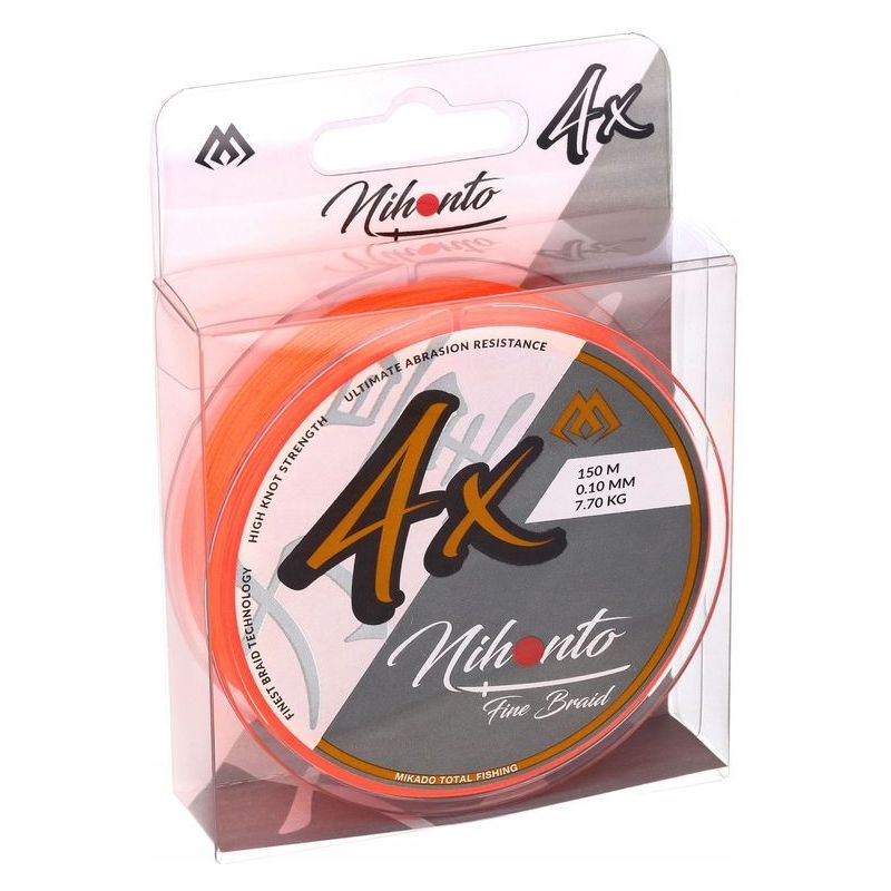 PLECIONKA NIHONTO FINE BRAID ORANGE 0,25mm 150m PLECIONKA NIHONTO FINE BRAID ORANGE 0,25mm 150m