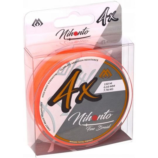 PLECIONKA NIHONTO FINE BRAID ORANGE 0,25mm 150m PLECIONKA NIHONTO FINE BRAID ORANGE 0,25mm 150m