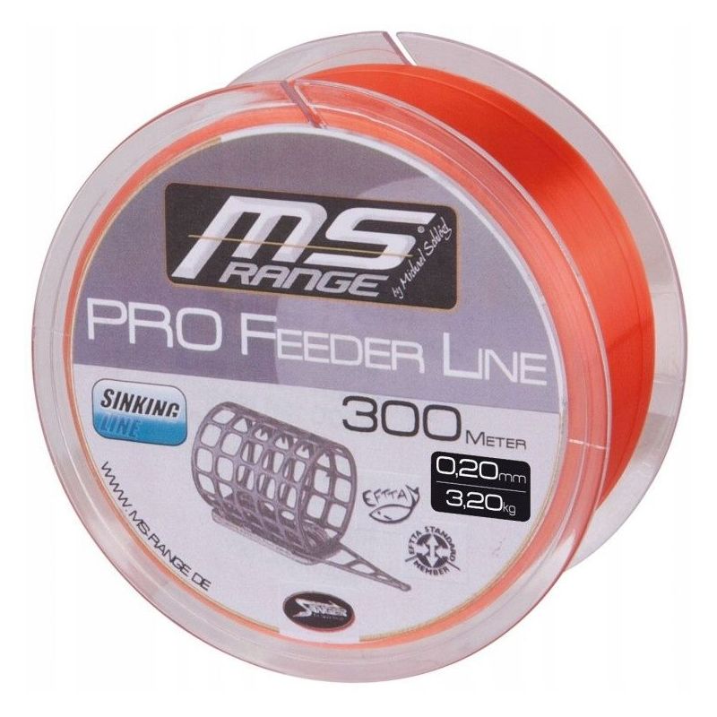 ŻYŁKA MS RANGE PRO FEEDER 300m 0,25mm ORANGE ŻYŁKA MS RANGE PRO FEEDER 300m 0,25mm ORANGE