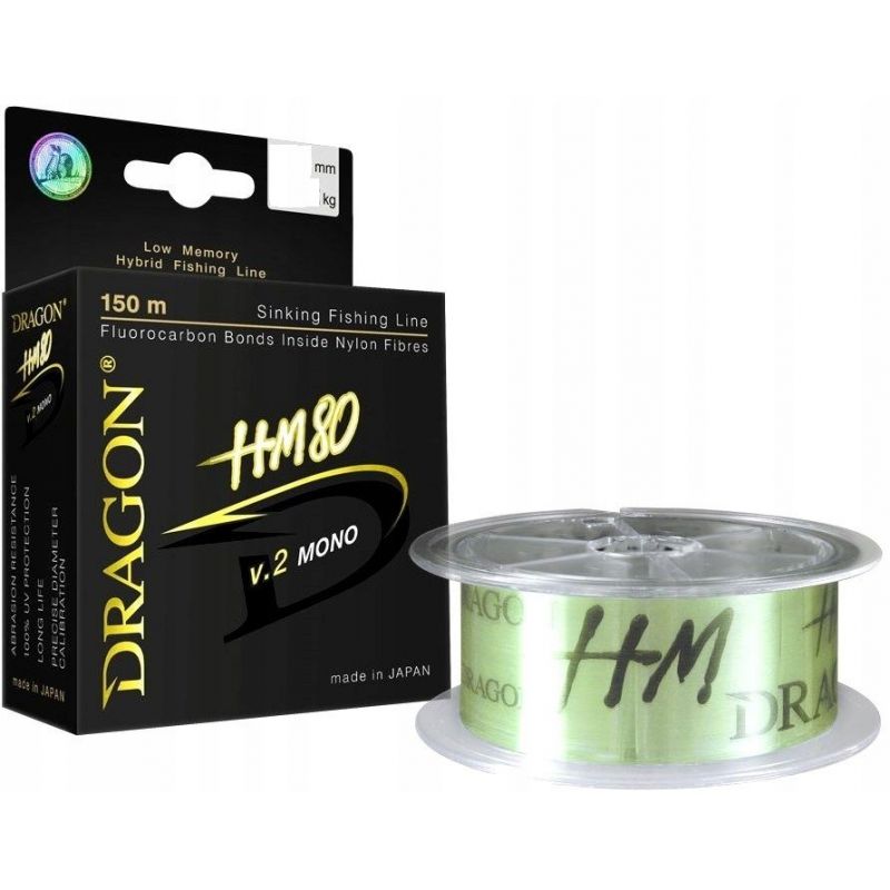 ŻYŁKA DRAGON HM80 V.2 MONO 150m 0,182mm 4,41kg ŻYŁKA DRAGON HM80 V.2 MONO 150m 0,182mm 4,41kg