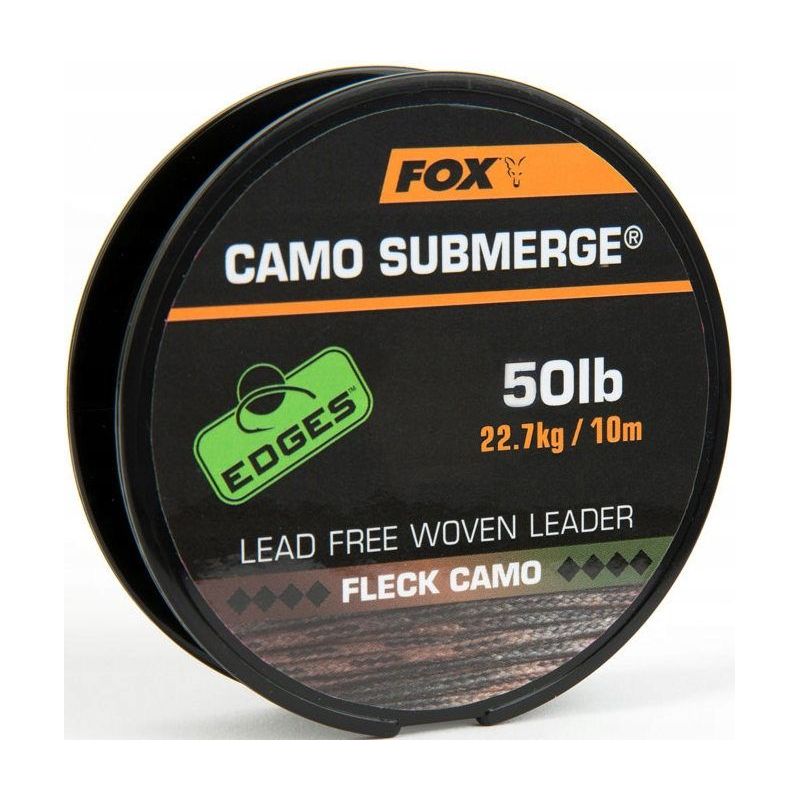 PLECIONKA PRZYPONOWA FOX SUBMERGED CAMO 50lb 10m PLECIONKA PRZYPONOWA FOX SUBMERGED CAMO 50lb 10m