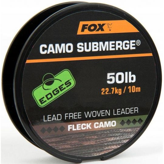 PLECIONKA PRZYPONOWA FOX SUBMERGED CAMO 50lb 10m PLECIONKA PRZYPONOWA FOX SUBMERGED CAMO 50lb 10m