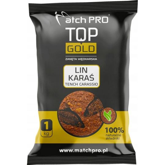 ZANĘTA MATCH PRO TOP GOLD LIN KARAŚ 1kg ZANĘTA MATCH PRO TOP GOLD LIN KARAŚ 1kg