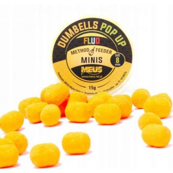 DUMBELLS MEUS FLUO POP UP 8mm MINIS POMARAŃCZA CZE