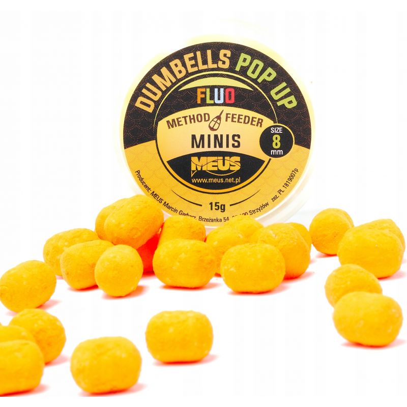 DUMBELLS MEUS FLUO POP UP 8mm MINIS POMARAŃCZA CZE DUMBELLS MEUS FLUO POP UP 8mm MINIS POMARAŃCZA CZE