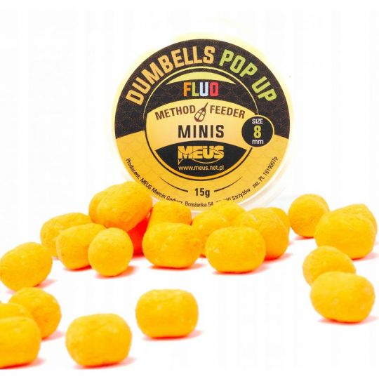 DUMBELLS MEUS FLUO POP UP 8mm MINIS POMARAŃCZA CZE DUMBELLS MEUS FLUO POP UP 8mm MINIS POMARAŃCZA CZE