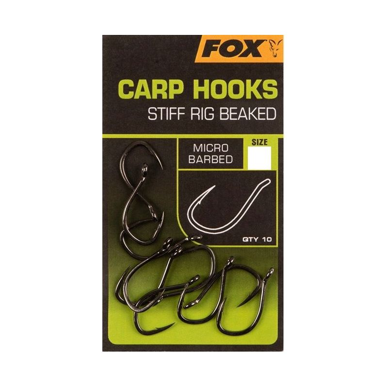 HACZYKI FOX CARP HOOKS STIFF RIG BEAKED ROZ. 6 HACZYKI FOX CARP HOOKS STIFF RIG BEAKED ROZ. 6