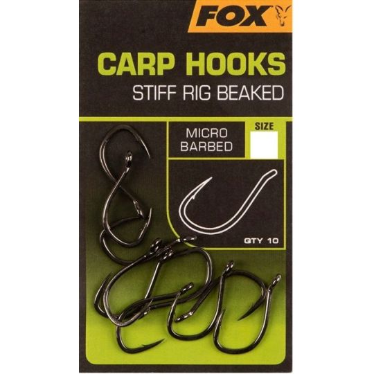 HACZYKI FOX CARP HOOKS STIFF RIG BEAKED ROZ. 6 HACZYKI FOX CARP HOOKS STIFF RIG BEAKED ROZ. 6