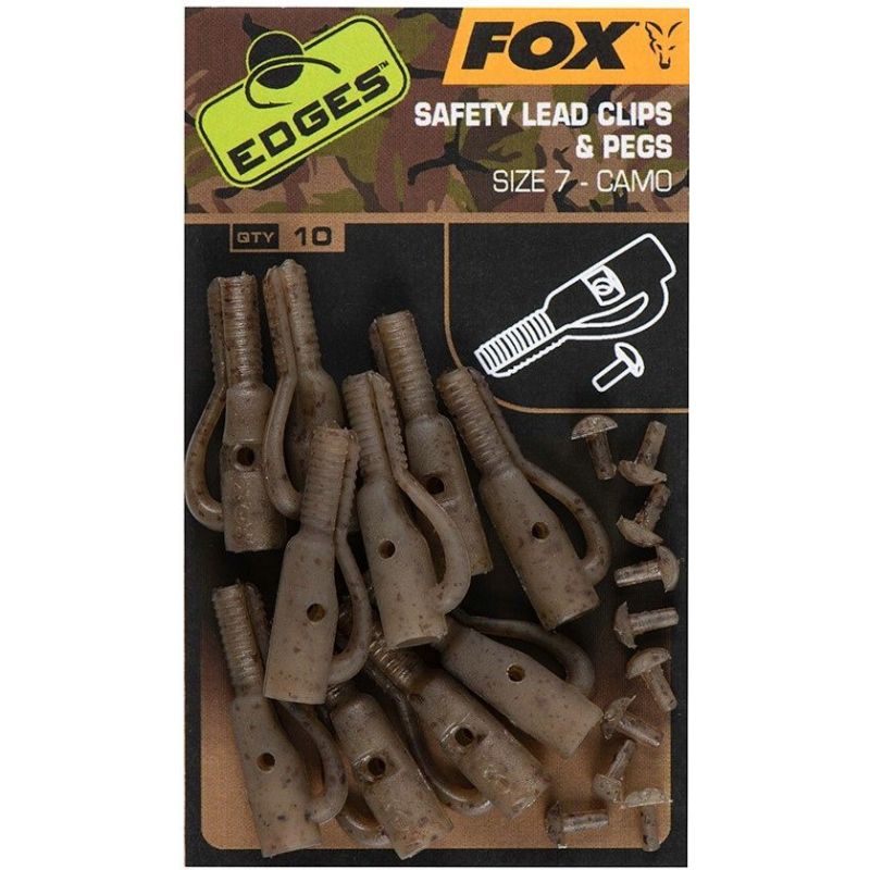 BEZPIECZNY KLIPS FOX CAMO LEAD CLIP AND PEGS 7 BEZPIECZNY KLIPS FOX CAMO LEAD CLIP AND PEGS 7